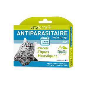 Insektenschutz-Antiparasitikum – 3 Pipetten – Katze – VETOFORM