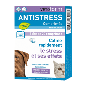 Comprimés Anti-stress - Chien et Chat - 20 comprimés - VETOFORM