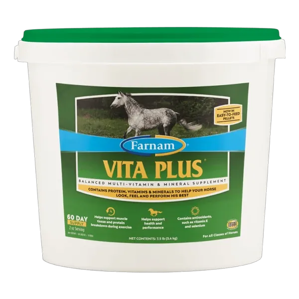 Vita plus - Vitamines et minéraux pour cheval - 3,1 kg - FARNAM