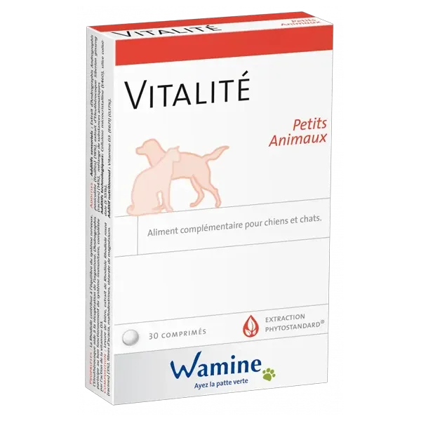 Vitalité - Bien-être - Système immunitaire du chien et du chat - 30 comprimés - WAMINE