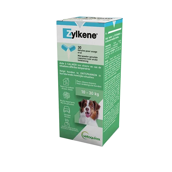 Zylkene 225 mg - Anti-stress - 30 tablets - Dog and cat - 10 to 30 kg - VETOQUINOL