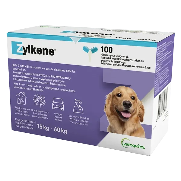 Zylkene 450 mg - Anti-stress - 100 tablets - Over 15 kg - VETOQUINOL
